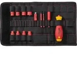Wiha Schraubendreher und Steckschl&uuml;sseleinsatz 1/4 Zoll Set slimVario electric