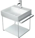 Duravit Metallkonsole DuraSquare 56,5x45cm, wandh&auml;ngend, chrom