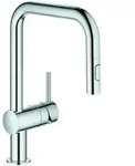 Grohe Sp&uuml;ltisch-Einhebelmischer Minta 1/2", U-Ausl., herausz. Dual-Brause, chr
