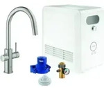 Grohe Sp&uuml;ltisch-Einhebelmischer Blue Professional C-Auslauf Set, supersteel