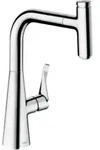 hansgrohe Sp&uuml;ltisch-Einhebelmischer 240 Metris Select M71 mit Ausziehauslauf,...