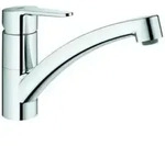 Grohe Sp&uuml;ltisch-Einhebelmischer BauEco 1/2", flacher Auslauf, chrom