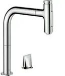 hansgrohe 2-Loch-Sp&uuml;ltischmischer 200 Metris Sel. M71 mit Ausziehbrause, 2jet, chrom