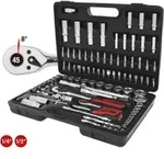 KS Tools 1/4 Zoll+1/2 Zoll CHROMEplus Steckschl&uuml;ssel-Satz, 96-tlg.