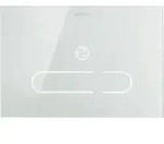Duravit Bet&auml;tigungsplatte DuraSystem A2 23x15,7cm, ber.los., Glas wei&szlig;, f&uuml;r WC