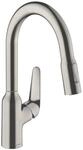 hansgrohe Sp&uuml;ltisch-Einhebelmischer 180 Focus M42 mit Ausziehbrause, 2jet,
