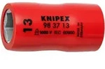 KNIPEX 98 37 13 Steckschl&uuml;sseleinsatz f&uuml;r Sechskantschrauben mit Innenvierkant 3/8"