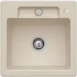 V&B Sp&uuml;le Siluet 50 S m Abl.garn, Exzenter, almond CeramicPlus