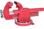 KS Tools Schraubstock mit Rundteller, 175 mm