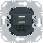 Berker USB Ladesteckdose 230V 2fach 3A anthrazit 260205