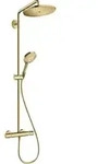 hansgrohe S-Pipe Croma Select S EcoSmart m TH, Handbrause 3jet, 9 l/m., pol. gol opt