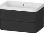 Duravit M&ouml;belwaschtisch Happy D.2 Plus 77,5x49cm, o. HL, graph matt, 2 Schubk.