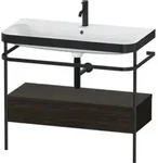 Duravit M&ouml;belwaschtisch-Kombi Happy D.2 Plus 97,5x49cm, 1 HL, N geb, m Konso, 1 Lad