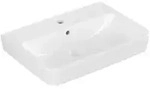 V&B Waschtisch O.NOVO 65x46cm, 1 HL, eckig, mit &Uuml;berlauf, wei&szlig;