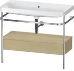 Duravit M&ouml;belwaschtisch-Kombi Happy D.2 Plus 97,5x49cm, o HL, Me E, m Kons, 1 Lad