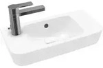 V&B Handwaschbecken O.NOVO Compact 50x25cm, HL L durch-, R vorgest., &Uuml;L, we