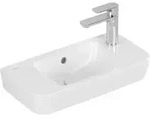 V&B Handwaschbecken O.NOVO Compact 50x25cm, HL R durch-, L vorgest., &Uuml;L, we