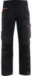 Blakl&auml;der Service Bundhose Service Plus, schwarz / rot, Konfektionsgr&ouml;&szlig;e 52
