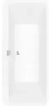 V&B Rechteck-Badewanne Squaro Edge 12 Duo 180x80cm, AL m, freist., m Sch., st. wh.
