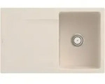 V&B Fl&auml;chenb&uuml;ndige Sp&uuml;le Siluet 45 Flat m Ablaufgarnitur, Handbet&auml;tigung, ivory