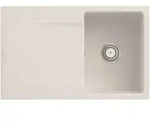 V&B Fl&auml;chenb&uuml;ndige Sp&uuml;le Siluet 45 Flat m Ablaufgarnitur, Handbet&auml;tigung, crema