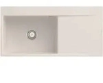 V&B b&uuml;ndige Sp&uuml;le Subway Style 60 Flat li, m Abl.garn, Hand., crema CeramicPlus