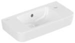 V&B Handwaschbecken O.NOVO Compact 50x25cm, HL R durch-, L vorg., &Uuml;L, we C+