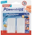 tesa Haken Wave,Inh.2St. Powerstrips Waterproof wei&szlig;