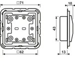 Jung KNX-Taster Universal 2-fach LS CD 10921 ST