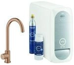 Grohe Sp&uuml;ltisch-Einhebelmischer Blue Home warm sunset geb&uuml;rstet, Mono-Starter Kit