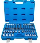 BGS Bit-Einsatz-Satz Antrieb Innenvierkant 12,5 mm Innensechskant 30-tlg.