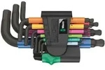 Wera Winkelschl&uuml;sselsatz 950/9 Hex-Plus Multicolour 2, metrisch, BlackLaser,