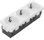 Tehalit Schuko-Steckdose Mosaik 3-fach 45x135 ESR333 ws