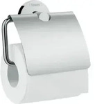 hansgrohe Toilettenpapierhalter Logis Uni. mit Deckel, Wandmontage, Messing, chrom