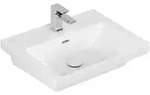V&B Waschtisch Subway 3.0 55x44cm, eck., m 1 HL/mit &Uuml;berlauf, wei&szlig;