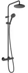 hansgrohe Showerpipe 200 Vernis Blend mit Brausethermostat, 1jet, mattschwarz