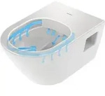 Duravit Wand-WC, Tiefsp&uuml;ler-Set D-Neo mit WC-Sitz, Rimless, wei&szlig;