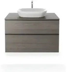 Duravit Aufsatzwaschtisch D-Neo 60x40cm, o. HL, &Uuml;L, Hahnlochbank, wei&szlig;