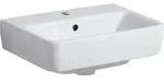 Geberit Aufsatzwaschtisch Renova Plan 45x34cm, Hahnl. mit., m &Uuml;L, we. KeraTect
