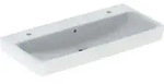 Geberit Waschtisch Renova Plan 100x48cm, Hahnl. re/li, m &Uuml;berlauf, wei&szlig;