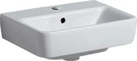 Geberit Handwaschbecken Renova Plan 45x34cm, Hahnl. mit., m &Uuml;L, we. KeraTect