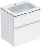 Geberit M&ouml;bel-Waschtischset iCon 60x63x48cm, we., we. ma, Griff wei&szlig; matt