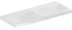 Geberit Doppelwaschtisch iCon 120x48cm, o. Hahnl., ohne &Uuml;berlauf, wei&szlig;
