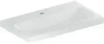 Geberit Waschtisch iCon Light 75x42cm, Hahnl. mit., o. &Uuml;berlauf, wei&szlig;