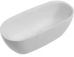 Hoesch Oval-Badewanne iSENSI 190x90cm, we, 259 l, mit &Uuml;berlaufschlitz