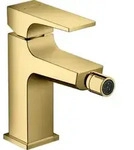 hansgrohe Bidet-Einhebelmischer Metropol m HG, Pus-Op-Abl, A 129mm, pol. gol opt