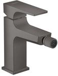 hansgrohe Bidet-Einhebelmischer Metropol m HG, Pus-Op-Abl, A 129mm, brush. bla vc