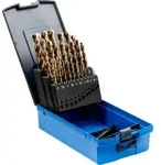 PFERD TOOLS Spiralbohrer-Set 25-tlg. INOX HSSE N DIN 338 f&uuml;r z&auml;he und harte