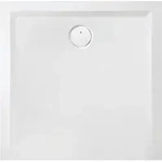 Hoesch Mineralguss-Duschwanne Muna 80x80x3cm, steingrau, Soliq., Antirutsch