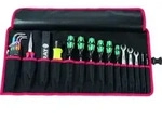 Werkzeugrolltasche 15 F&auml;cher B670xH330mm Nyl.schwarz/rot PARAT